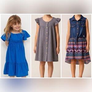 3 dresses bundle set for 6 yo